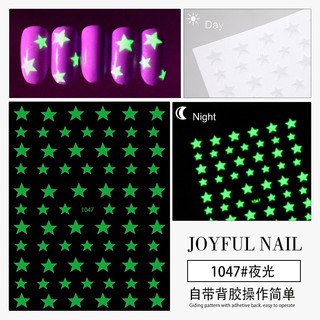 sticker dán móng tay dạ quang mẫu mới
