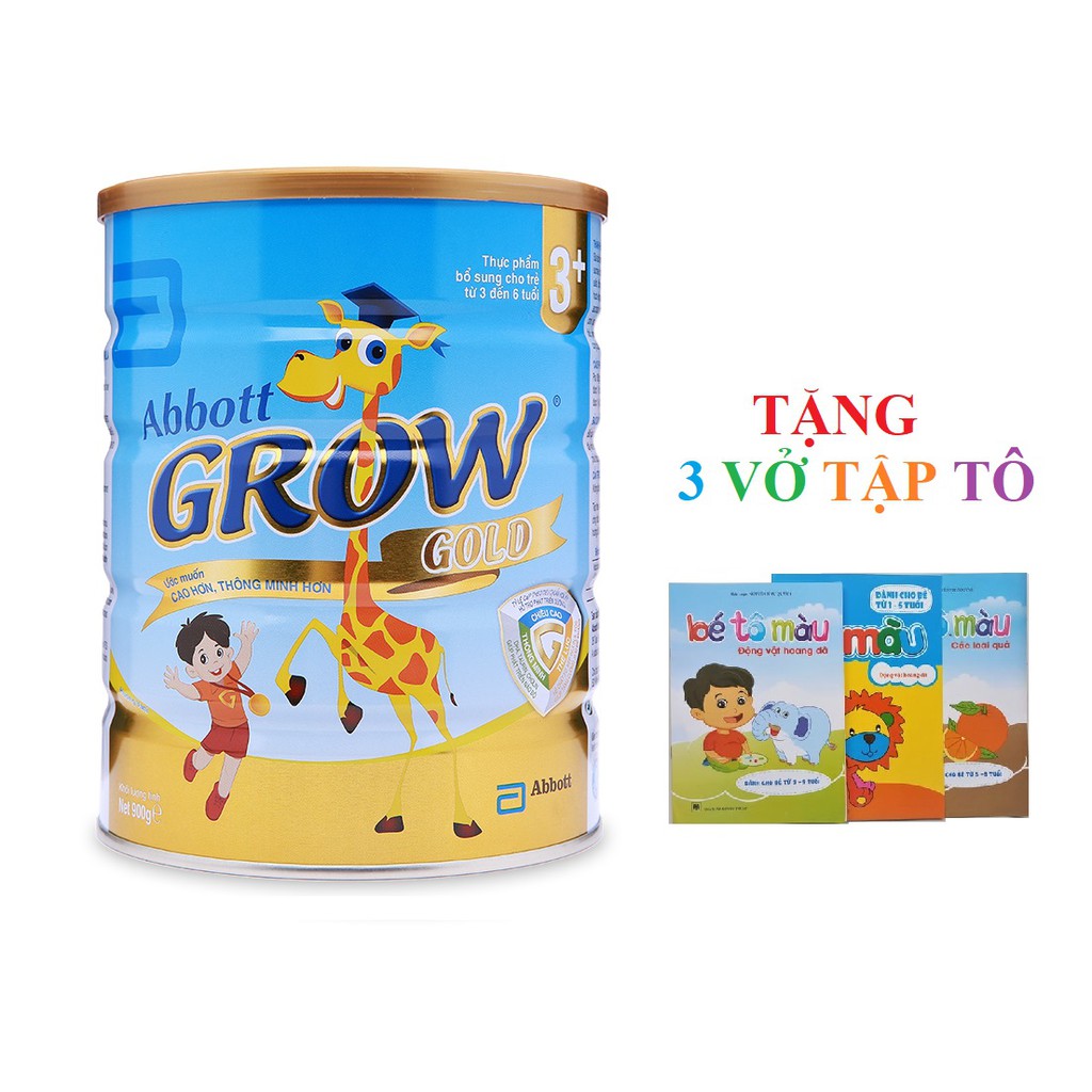 Sữa Abbott Grow Gold 3+ Hương Vani 900g (Có quà)
