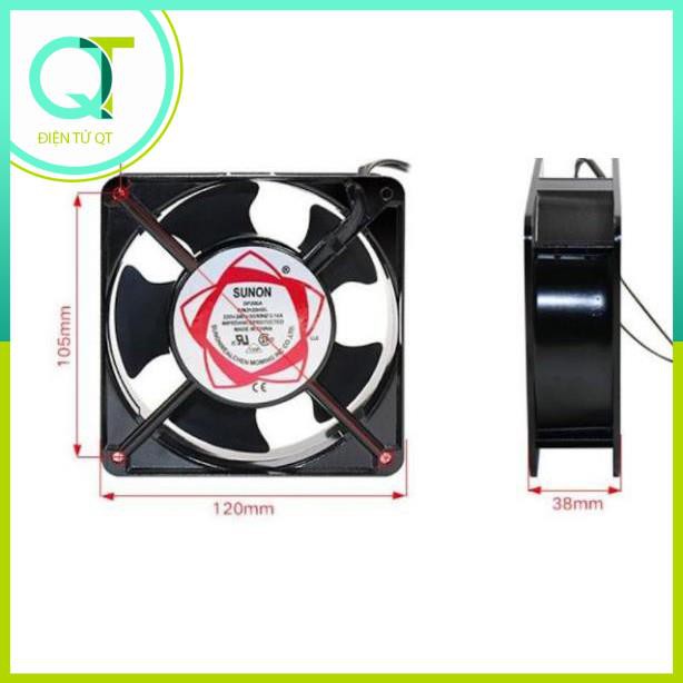 Quạt Tản Nhiệt 220V Sunon DP200A 12x12x3.8CM