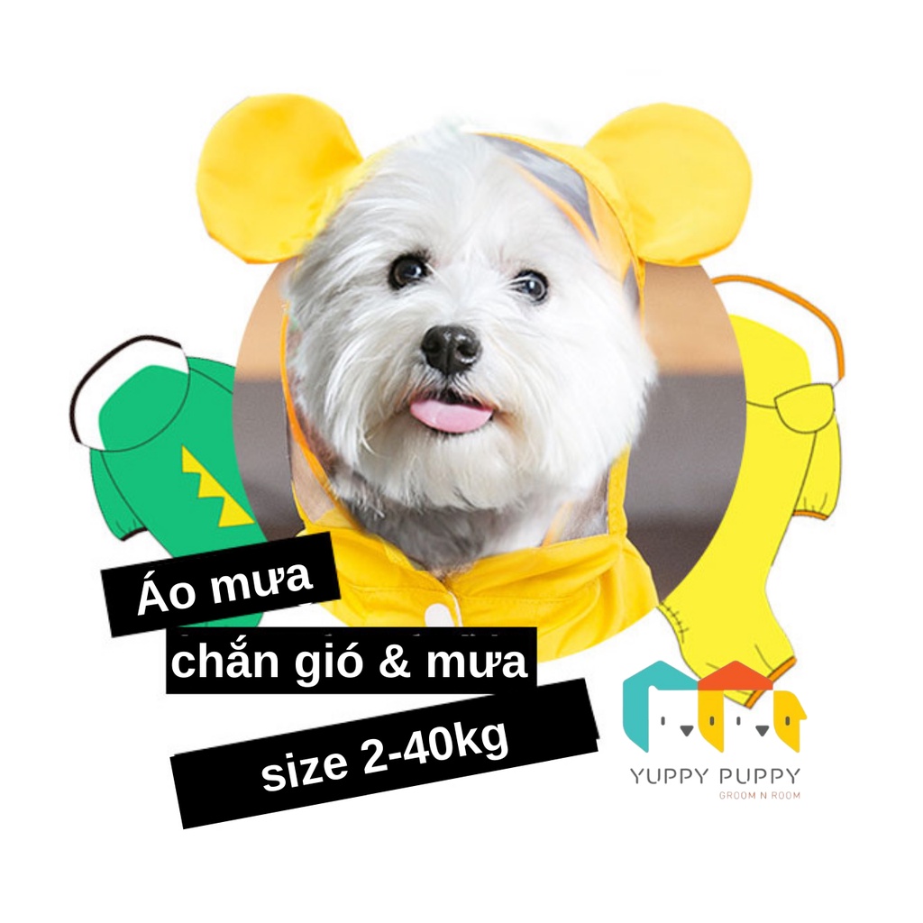 Hipidog bộ áo mưa liền quần cho thú cưng nhỏ / chó mèo