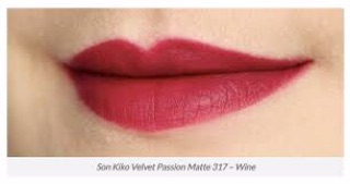 Set Son KIKO velvet passion 317