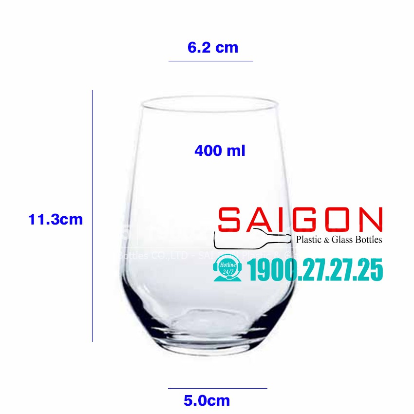 Ly Thủy Tinh Deli Tumber Hi Ball 400ml | ES7029 | BigBuy360 - bigbuy360.vn