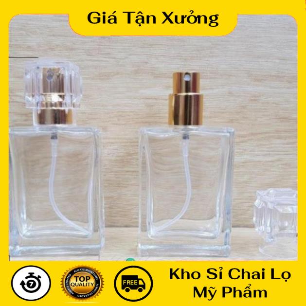 Lọ Chiết Nước Hoa ❤ Lọ chiết nước hoa 30ml Nút Lục Giác , lọ dầu thơm , phụ kiện du lịch