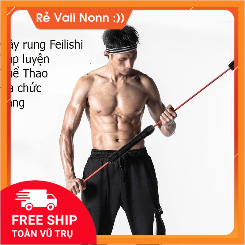 Dụng Cụ Tập Thể Dục Giảm Béo Đàn Hồi Đa Năng Felix Tại Nhà, Thanh Rung Đàn Hồi - shop_uytin88