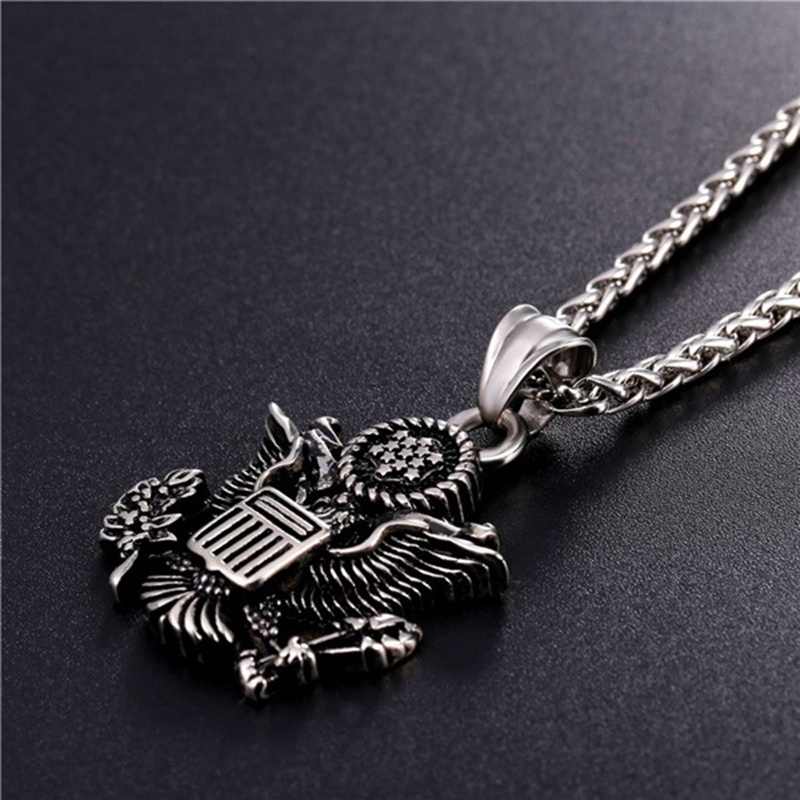 Vòng cổ mặt đại bàng phong cách cổ điển cá tính dành cho nam