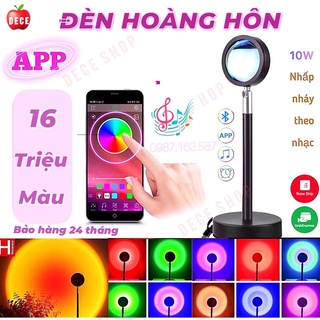 (SALE HẾT) Đèn hoàng hôn sử dụng APP với 16 triệu màu tha hồ quẩy