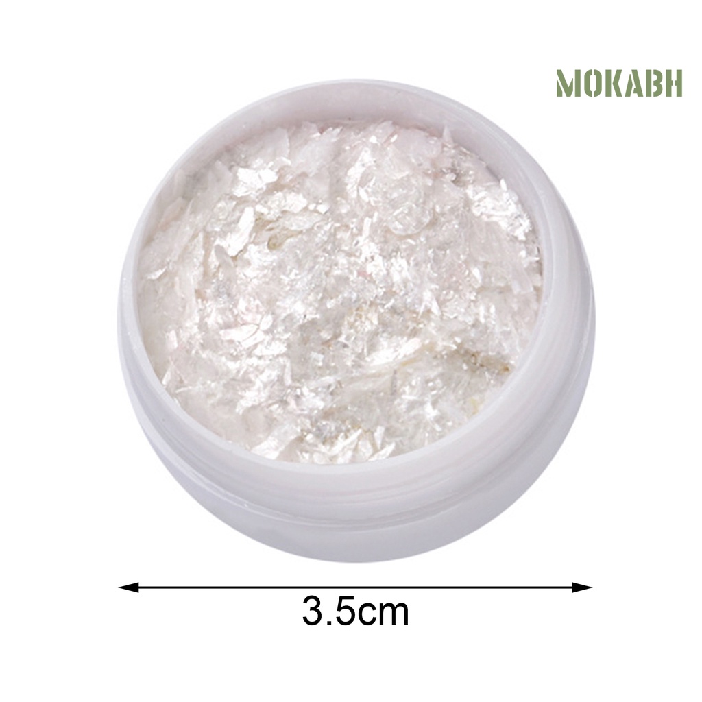 1 Hộp Sequin Hình Vỏ Sò Lấp Lánh Không Phai Màu Trang Trí Móng Cho Nữ