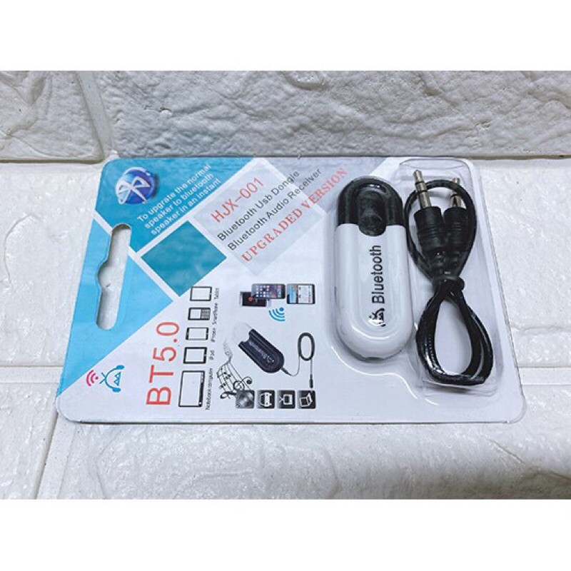 USB Bluetooth DONGLE 5.0 HJX 001 loại 1 không nhiễu - dùng cho loa, amply, mixer, equalizer ( ANSMART )