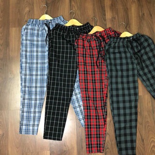 Quần caro pants - hình thật