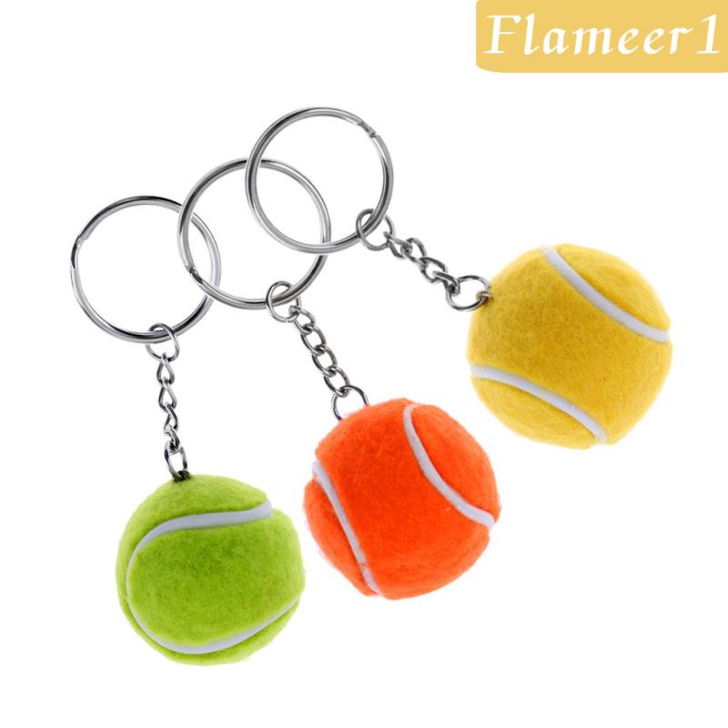 Móc Khóa Hình Quả Bóng Tennis Xinh Xắn
