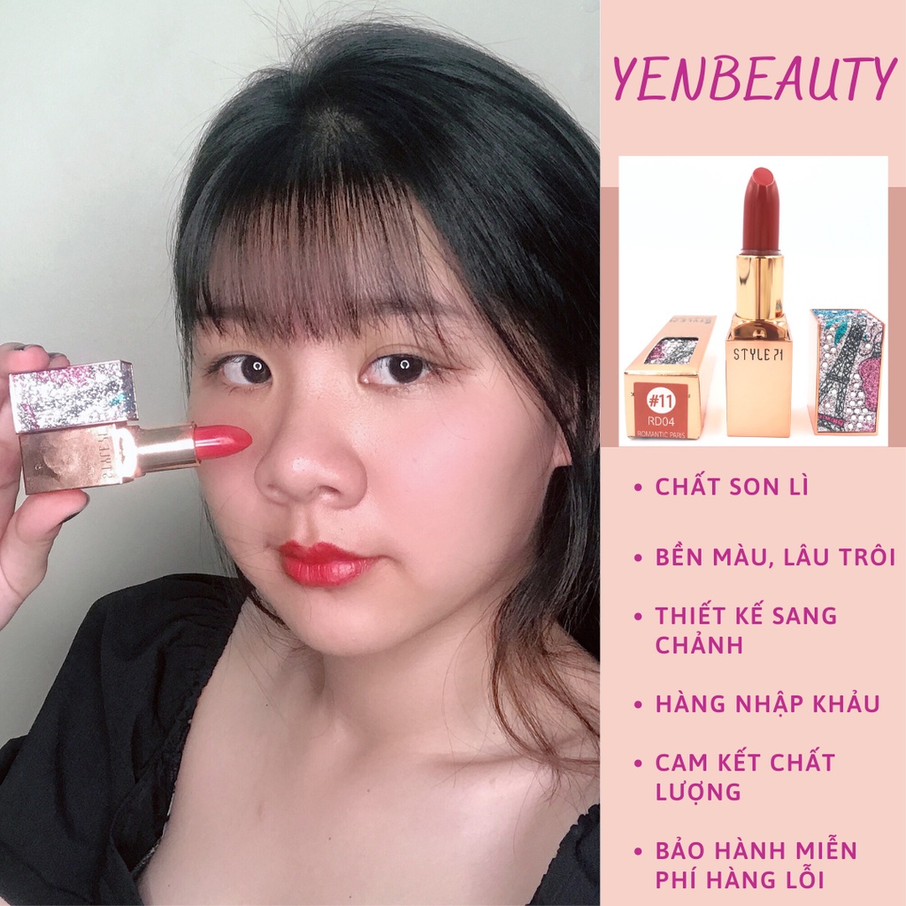 Son môi chính hãng hàn quốc style 71, son lì không trôi dưỡng ẩm mềm môi