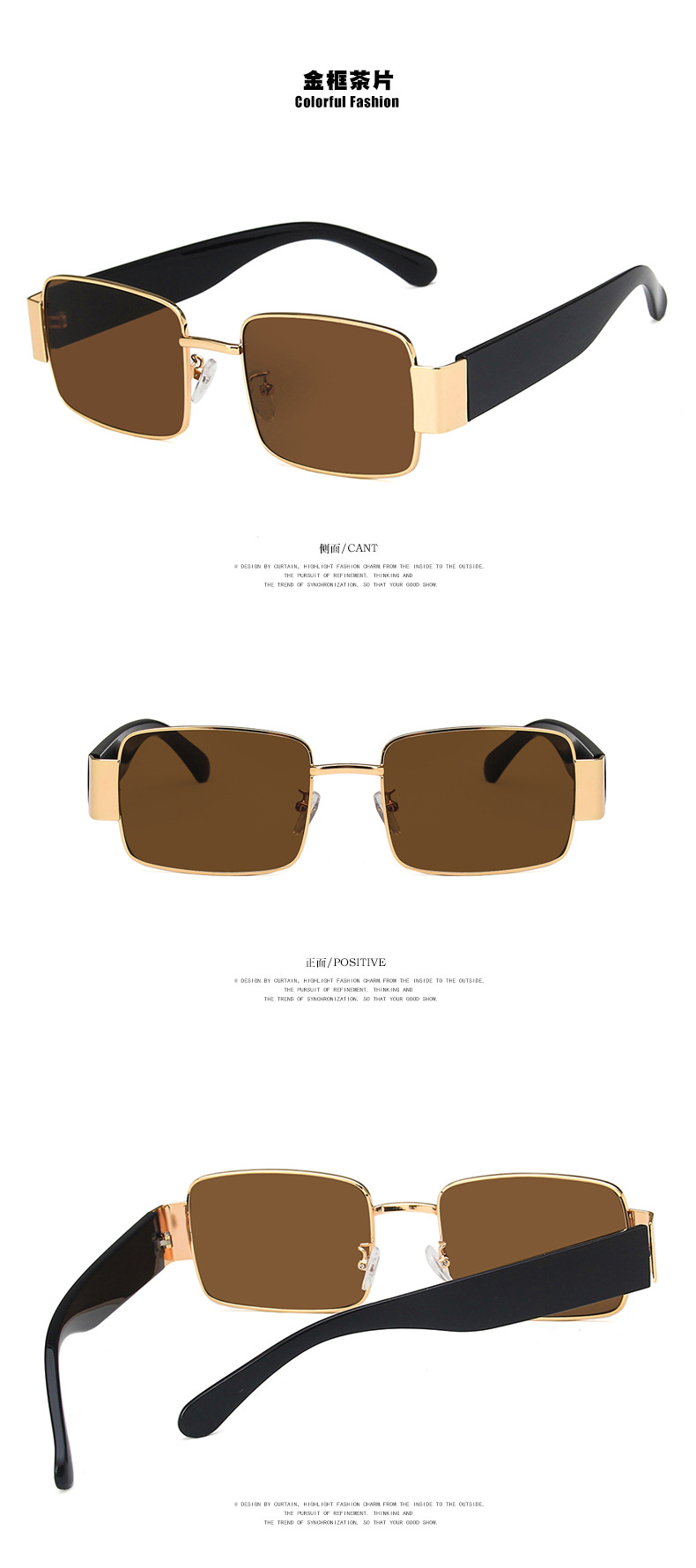 Kính Mát Gọng Vuông Bằng Kim Loại Chống Tia UV400 Phong Cách Hàn Quốc Cho Nữ | BigBuy360 - bigbuy360.vn