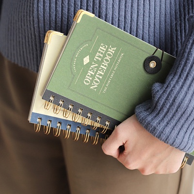 Sổ tay ô vuông vintage notebook bìa cứng 100 trang 100gsm | BNM048