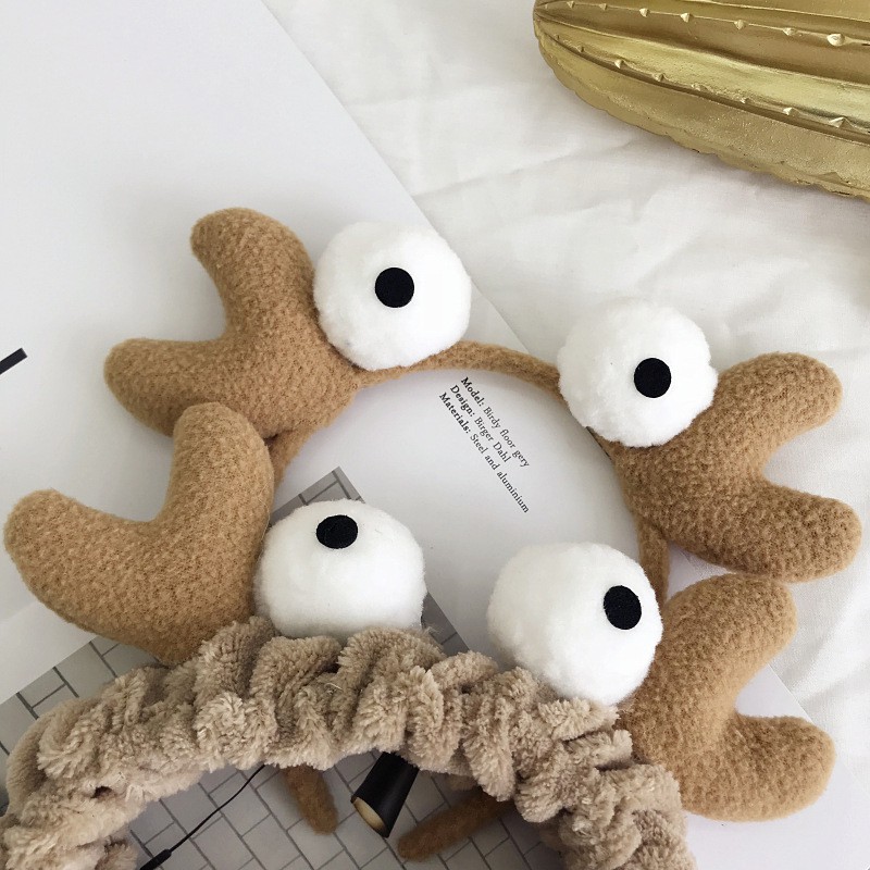 Băng Đô Đắp Mặt Nạ Họa Tiết Hoạt Hình Dễ Thương Phong Cách Hàn Quốc