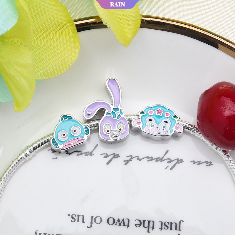 SANRIO 1 Vòng Tay Hợp Kim Mặt Hoạt Hình Cinnamoroll StellaLou Làm Trang Sức Thủ Công [Hợp Thời Trang]