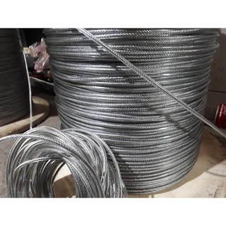Dây cáp thép bọc nhựa phi 4. Dây cáp lụa chịu lực bọc nhựa 4mm