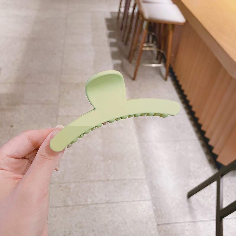 Mờ / Matte Kẹp Tóc Màu Trơn Đơn Giản Phong Cách Hàn Quốc Cho Nữ