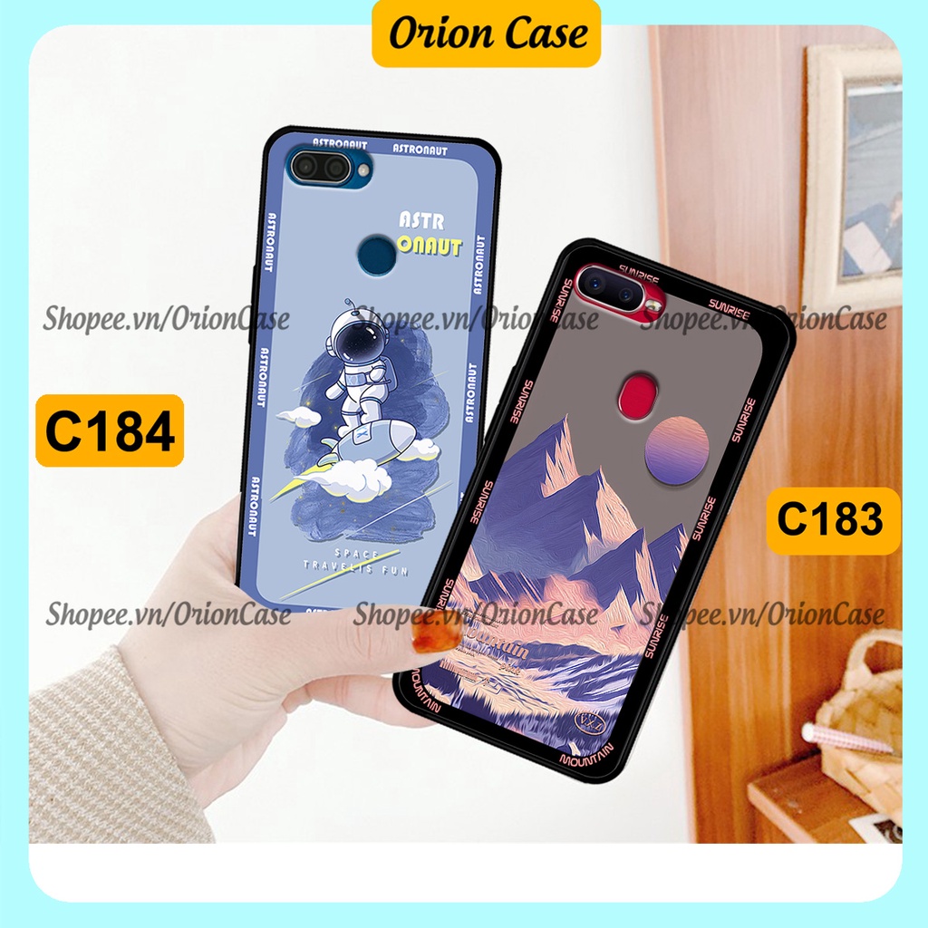Ốp Oppo A5s / A7 / F9 / A12 in hình astronaut pro nasa, moutain cá tính.ốp lưng chống sốc.