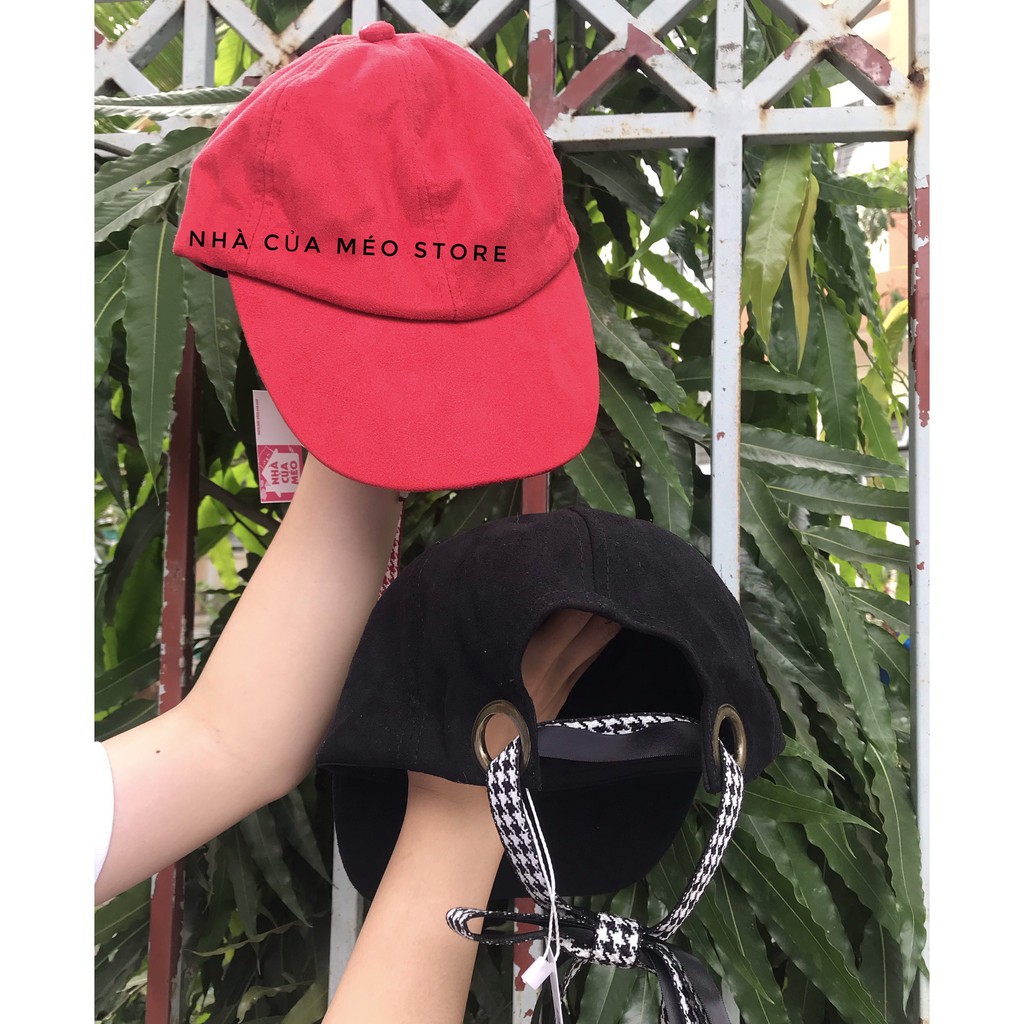 Nón kết phối nơ xinh xắn thời trang hàn quốc siêu đáng yêu [NHÀ CỦA MÉO STORE]