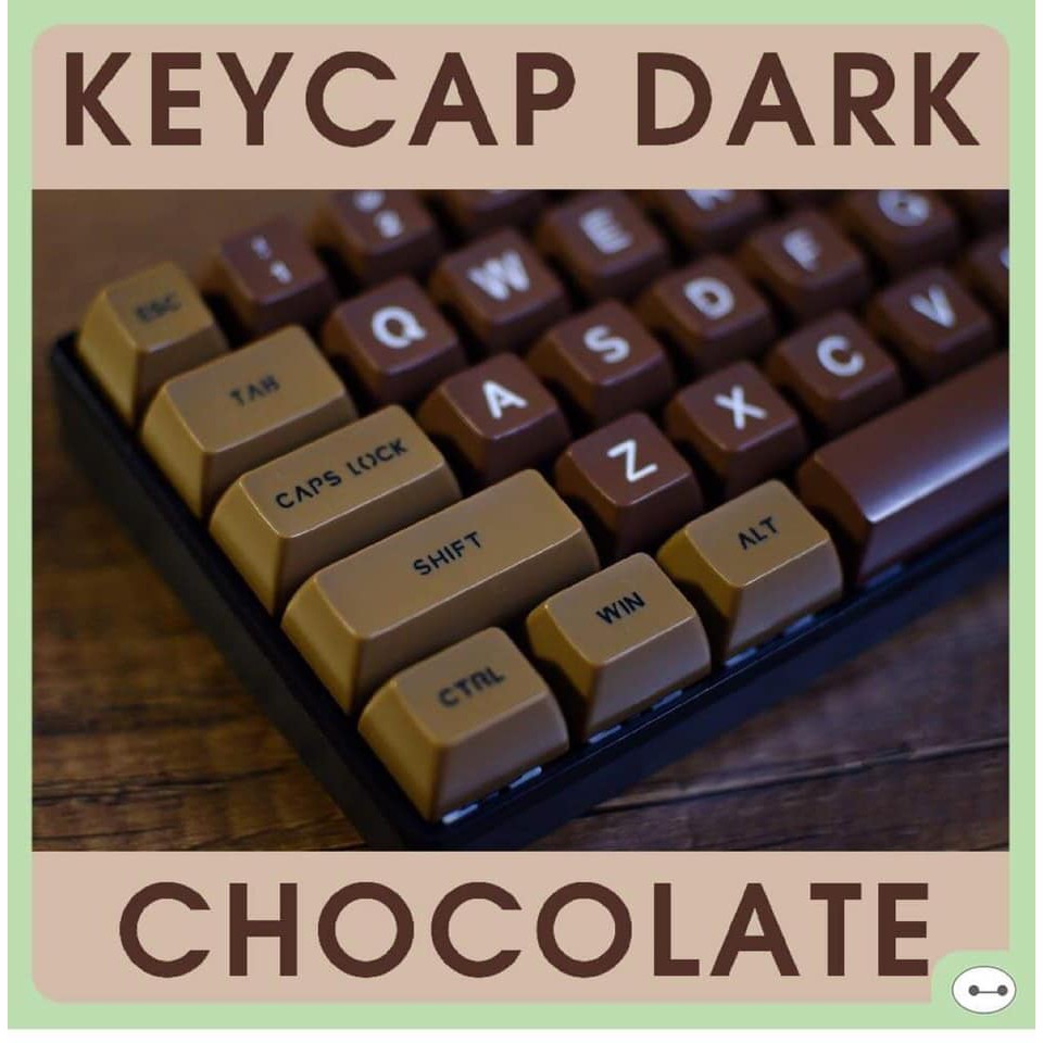 Keycap DAGK CHOCOLATE ABS Double Shot 108 Phím SA Profile