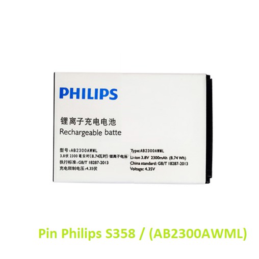 Pin Philips S358 / AB2300AWML