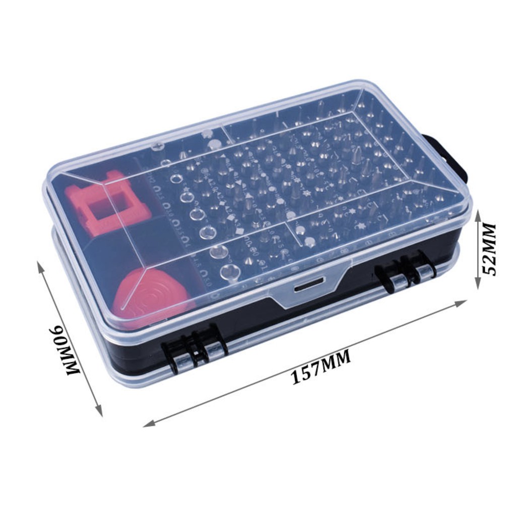 Bộ công cụ tua vít chuyên sửa chữa tháo lắp điện thoại laptop đa năng 110 in1 - Thép Cr-V - Bản tối ưu