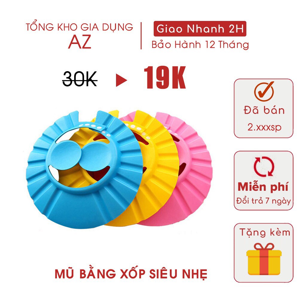 Mũ Tắm , Nón Gội Đầu, Nón Cắt Tóc Cho Bé