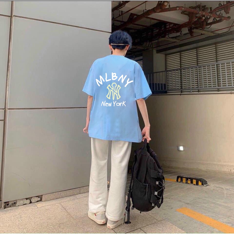 Áo thun tay lỡ NY New York, áo phông unisex tay lỡ chất Cotton thấm hút mồ hôi thoáng mát mùa hè.