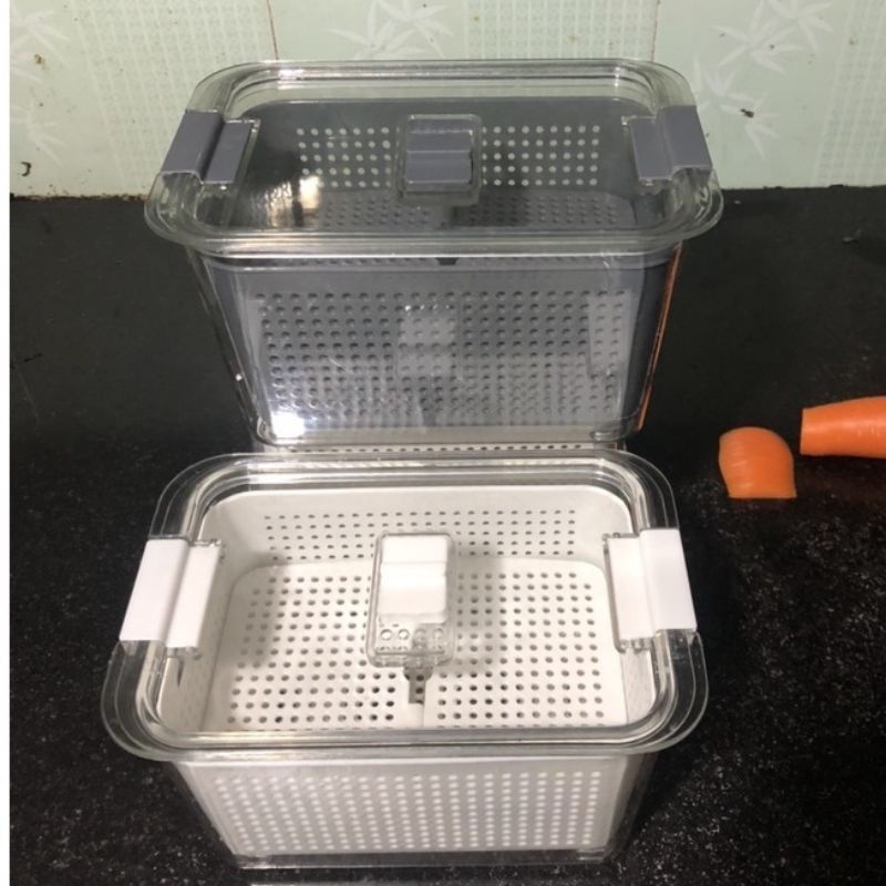 Bộ đựng thực phẩm kiêm rổ  bảo quản hoa quả phong cách Nhật