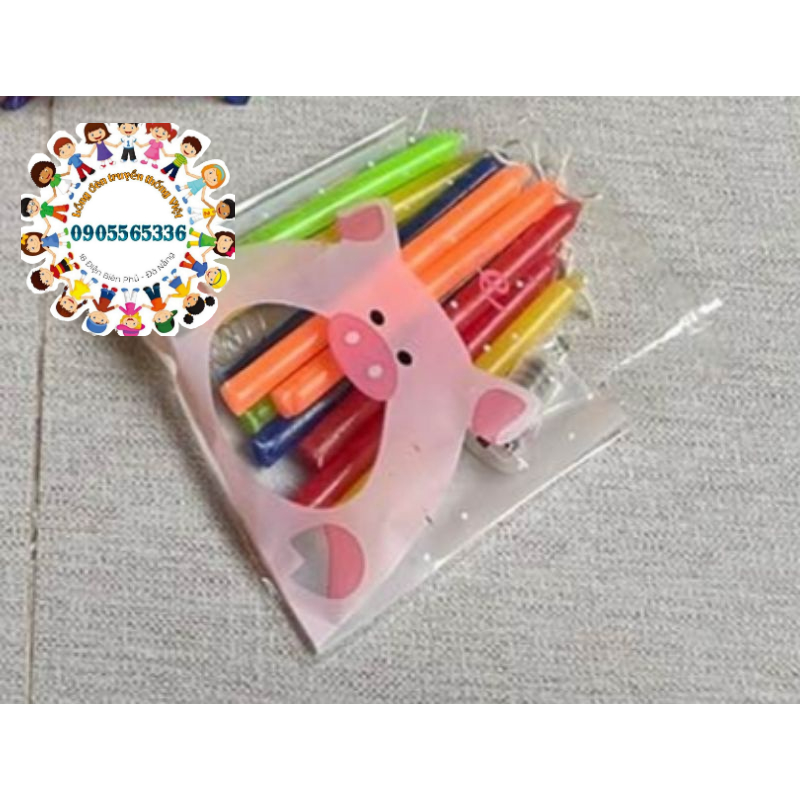 Nến đủ màu thắp sáng lồng đèn size nhỏ - Nến xem bói, xem bài Tarot - Đèn cầy thắp lồng đèn