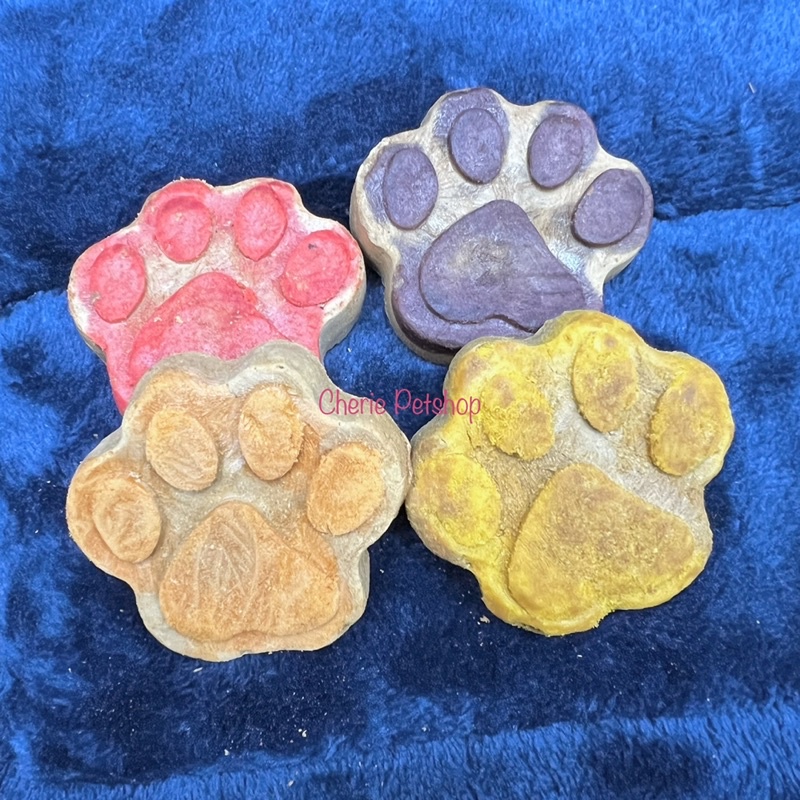Bánh thịt xay sấy khô, bánh chân mèo đông khô, snack thưởng cho chó mèo