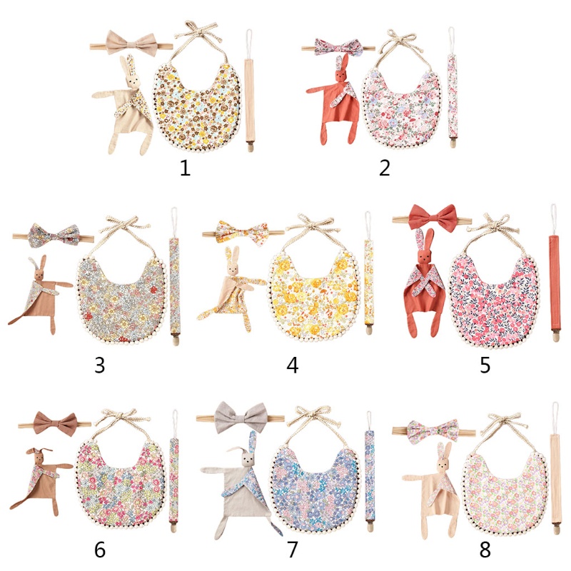 Khăn Quàng Cổ Kiêm Khăn Quàng Cổ Đính Búp Bê Cho Bé Sơ Sinh