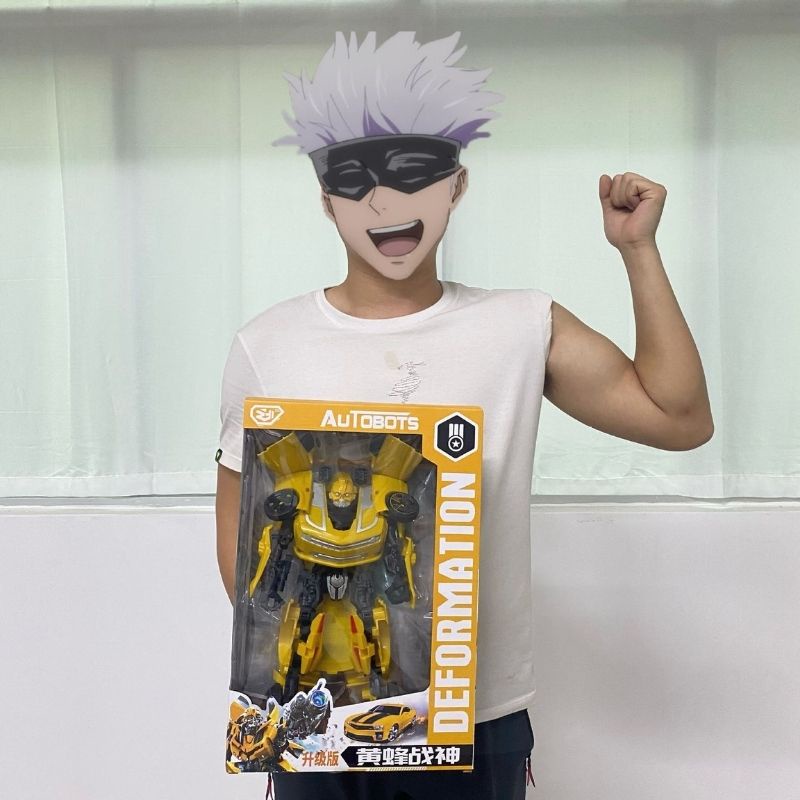 Đồ chơi rô bốt biến hình ô tô Transformer 2in1 siêu to khủng lồ cho bé