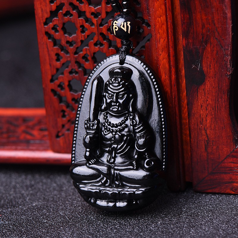 MIỄN PHI VẬN CHUYỂN - Dây chuyền vòng cổ chuỗi hạt đeo cổ Phật Văn Thù Bồ Tát cao cấp - bản mệnh người tuổi mão