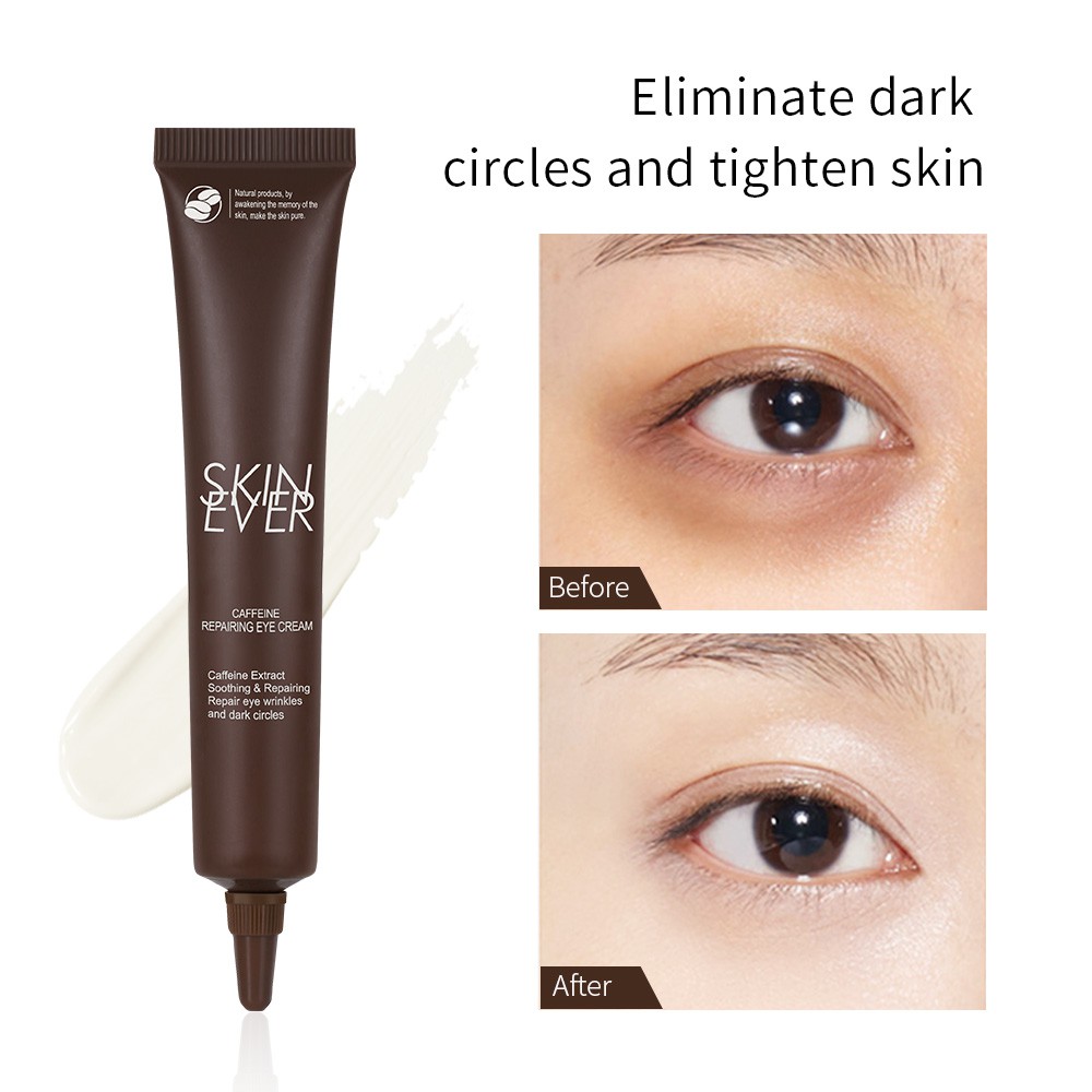 Set serum + kem SKIN EVER caffeine phục hồi da mắt giảm nếp nhăn phù nề và quầng thâm | BigBuy360 - bigbuy360.vn