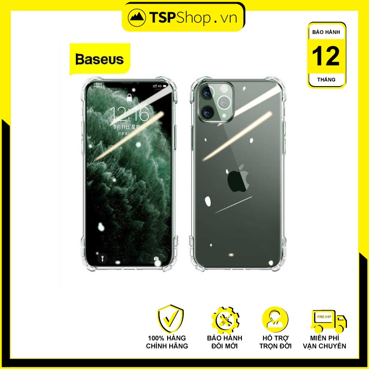 Ốp lưng chống sốc trong suốt Baseus Safety Airbags Case cho IP 11 Pro/11 Pro Max