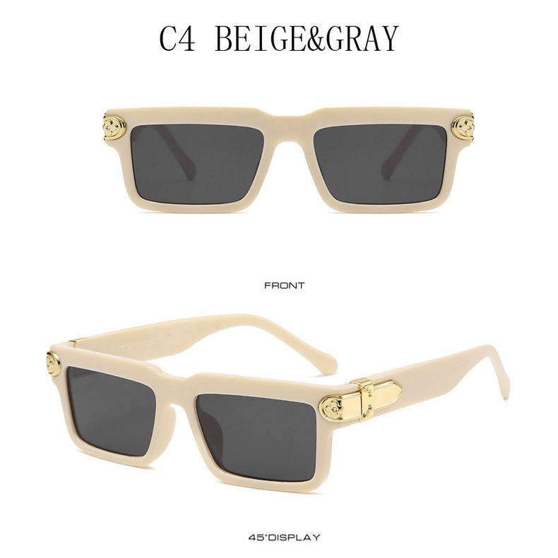 Kính mát SAMJUNE thiết kế gọng vuông phong cách retro trẻ trung cho nam nữ