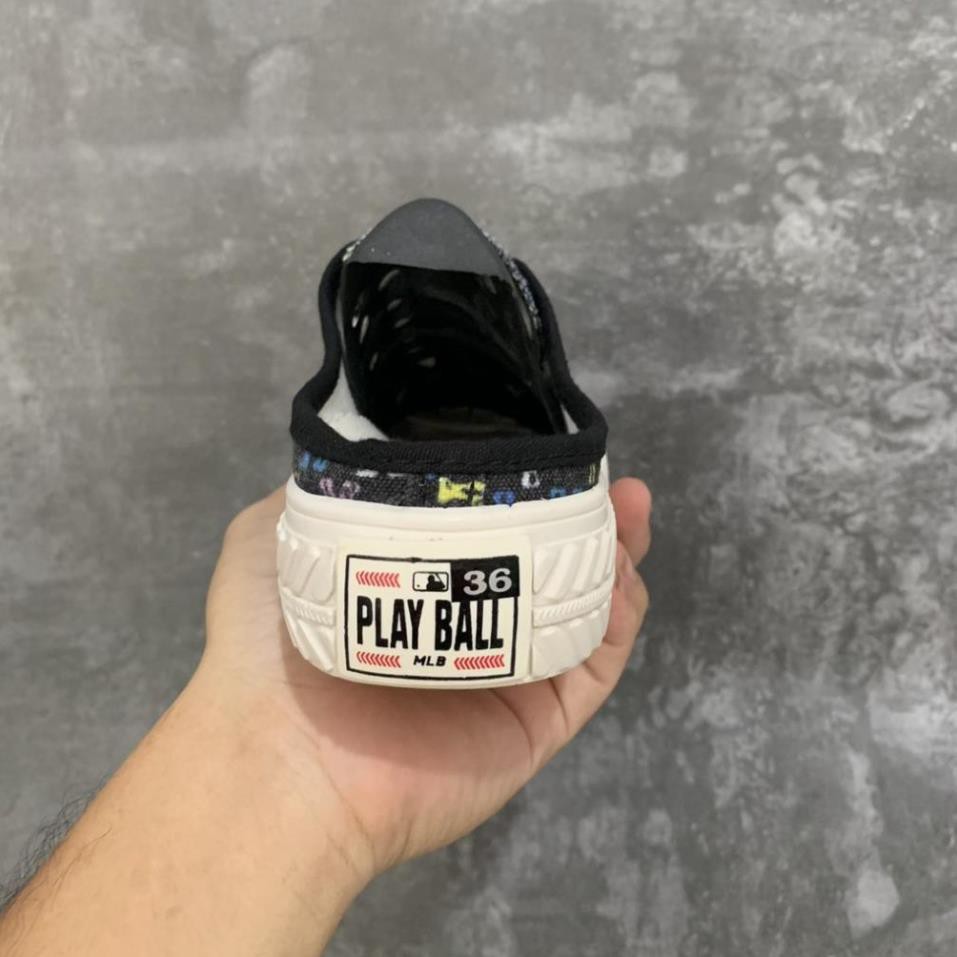 Giày Sục MLB Ny Đạp Gót ĐEN HỌA TIẾT Hot Hit 2021 Bản Đẹp 2021 | BigBuy360 - bigbuy360.vn