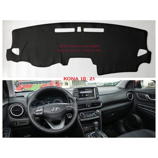 Thảm Taplo Da vân Carbon cao cấp xe HYUNDAI KONA