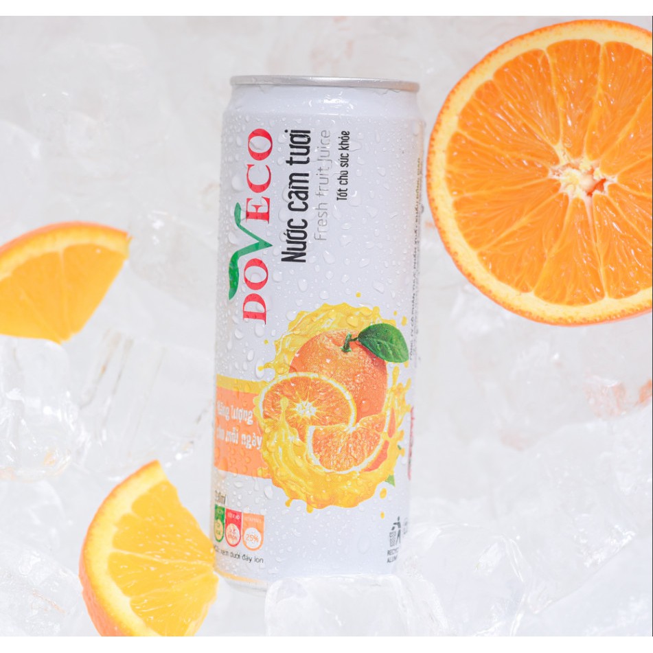 ⚡Nước ép Cam tươi Doveco⚡Chuẩn vị Cam Vinh ít đường thanh mát