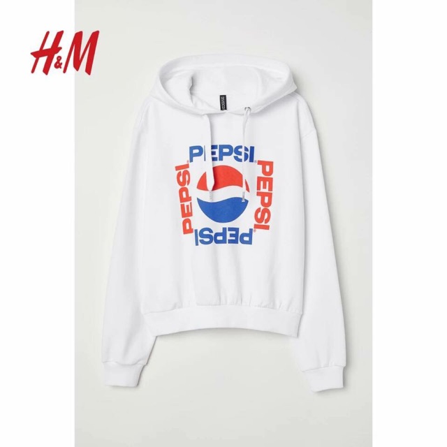 Áo hoodie trắng HM xuất xịn