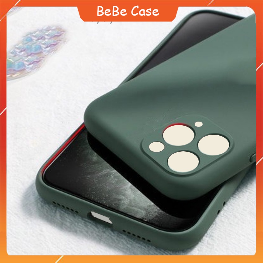 Ốp lưng silicon mềm có Logo Táo bảo vệ Full viền cho XsMax / XR / X / Xs / 6 / 6s Plus / 7 / 8 Plus
