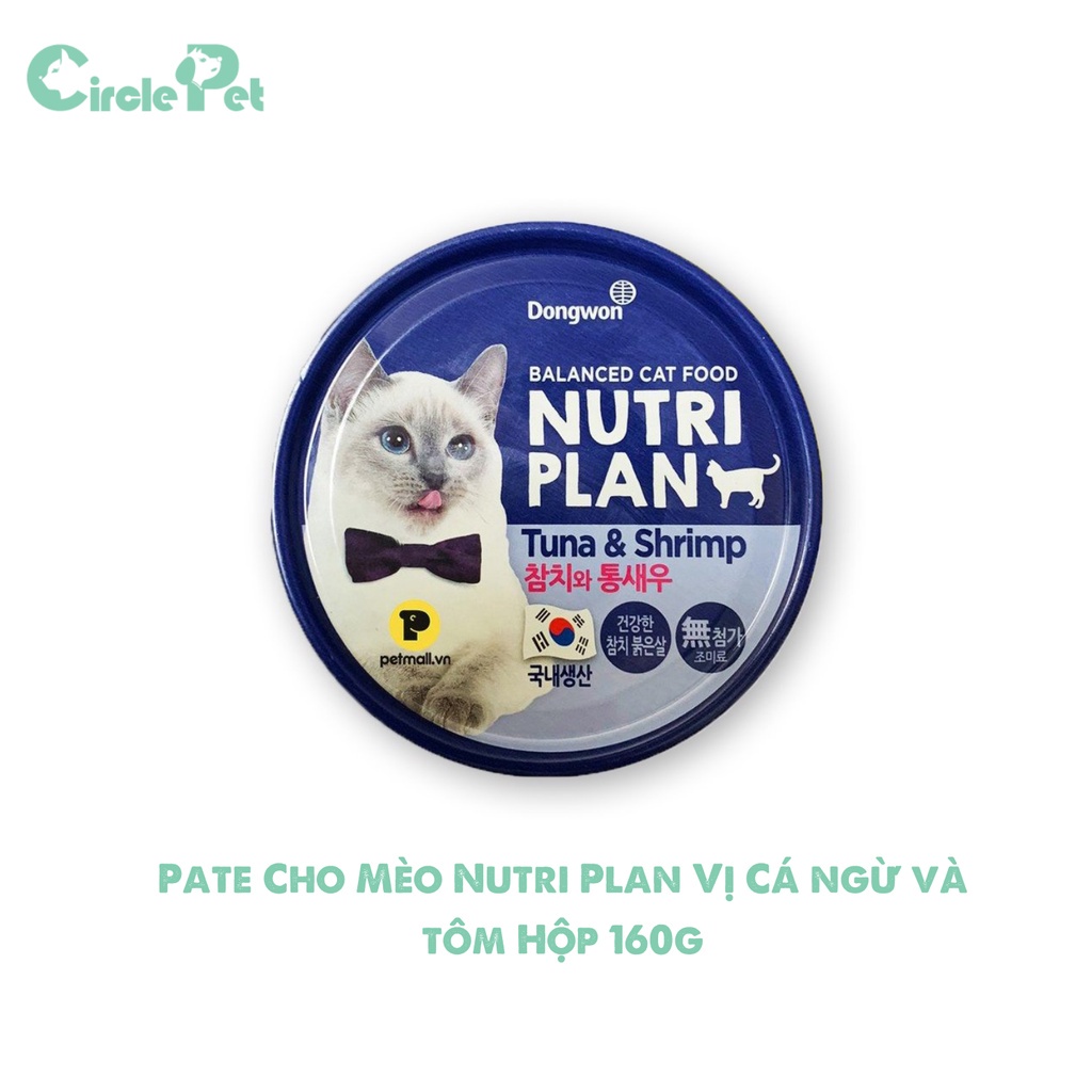 Pate Cho Mèo Nutri Plan Giàu Chất Dinh Dưỡng Thơm Ngon Bổ Dưỡng Nhiều Vị Hộp 160g - Circle Pet