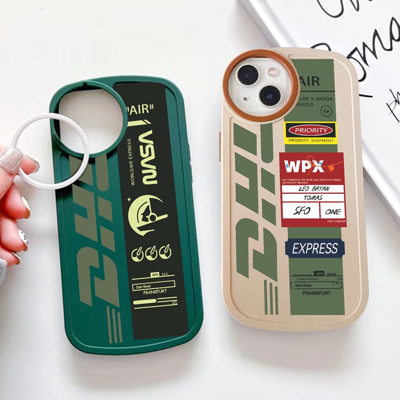 Suntaiho Ốp lưng iphone Ốp điện thoại silicon mềm in nhãn DHL thích hợp cho iPhone 11promax 13 X xr XSmax 7 8Plus 12promax 12 13