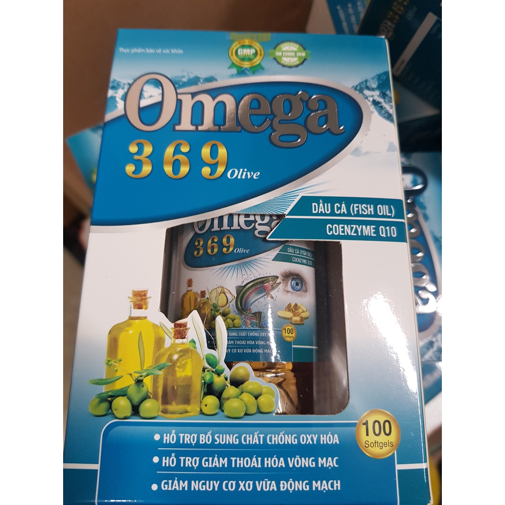 Viên uống omega oliver tốt cho trí não sáng mắt omega 369 lọ 100 viên