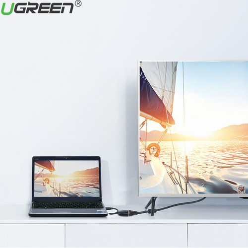 Dây chuyển HDMI Sang VGA Ugreen 40252/40253 (Màu Trắng/Đen) - Hàng Chính Hãng