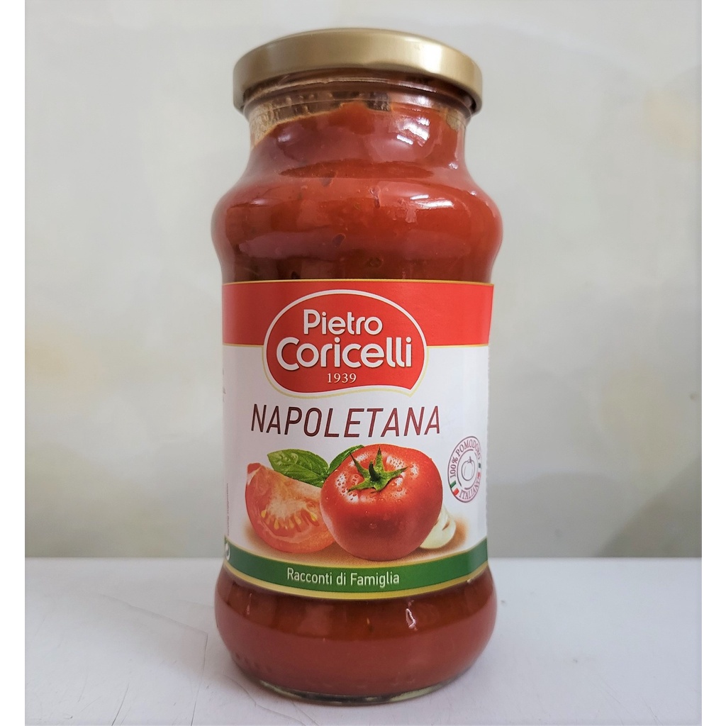 [Lọ 350g – NAPOLETANA ] XỐT MÌ Ý CÀ CHUA [Italia] PIETRO CORICELLI Tomato and Onion Sauce (nhn)