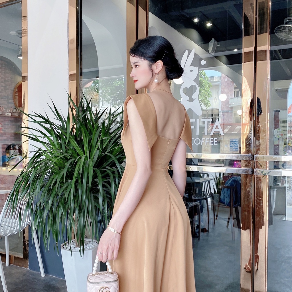 Váy 2 dây vạt xòe cúp ngực V633 KYMIE