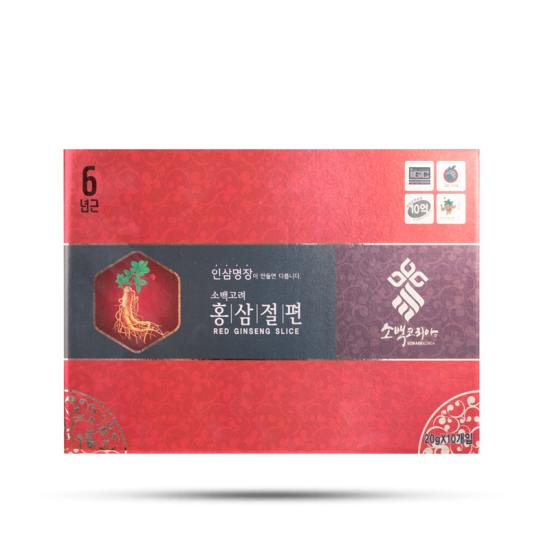 HỒNG SÂM LÁT TẨM MẬT ONG SOBAEK HÀN QUỐC (20gr x 20 gói)