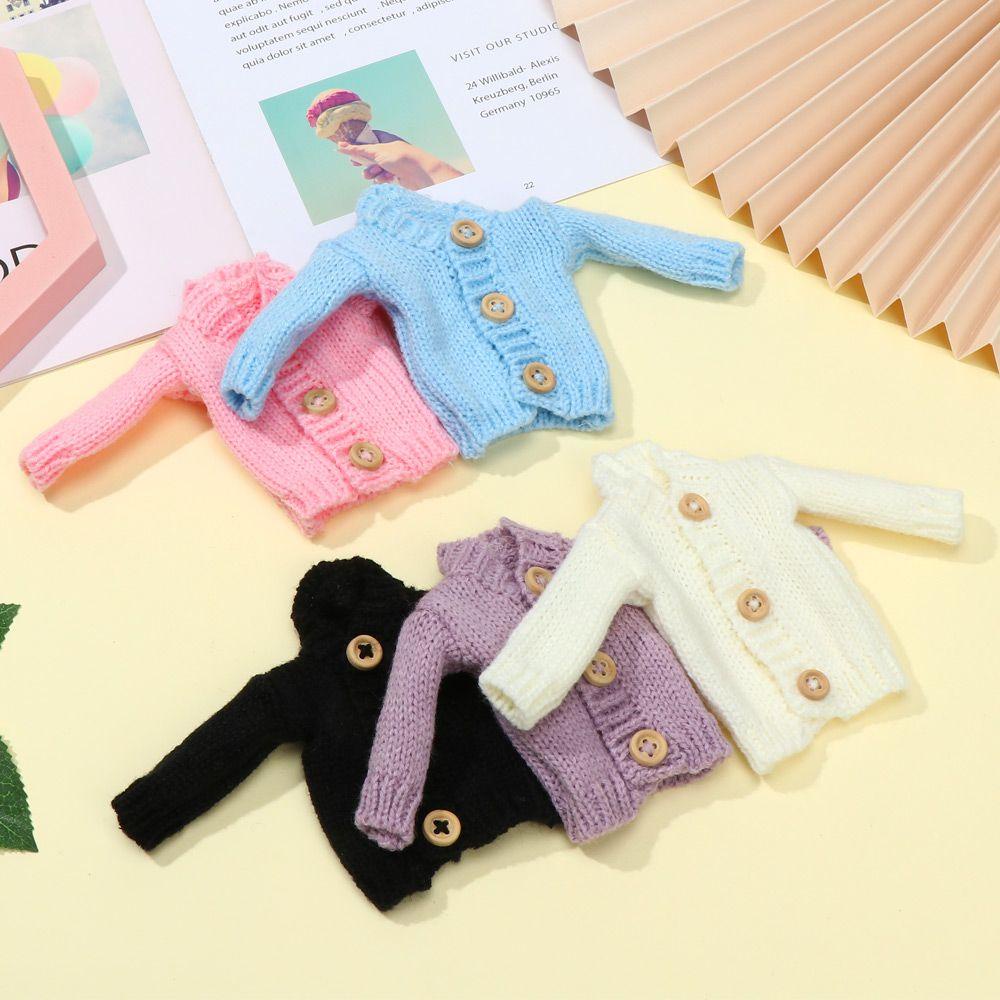 RAINBOW Áo Len Dệt Kim Mini Nhiều Màu Sắc Dành Cho Búp Bê Mới